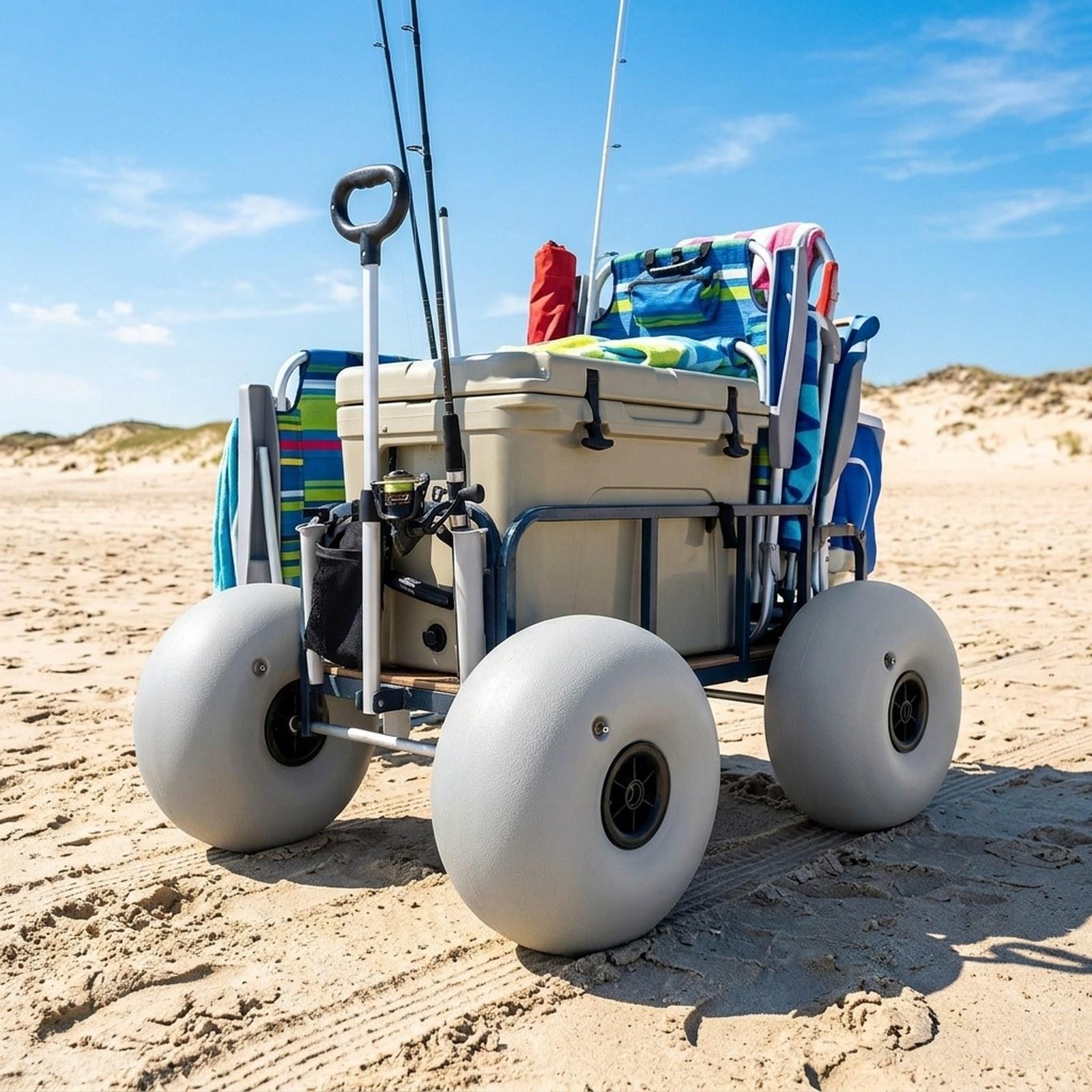 Fishing Kayak Cart - Carrinho de Praia com Rodas de