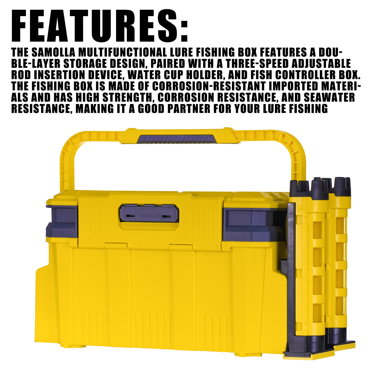 Grande caixa de pesca multifun - Fishing Kayak Crate avaliação e preço