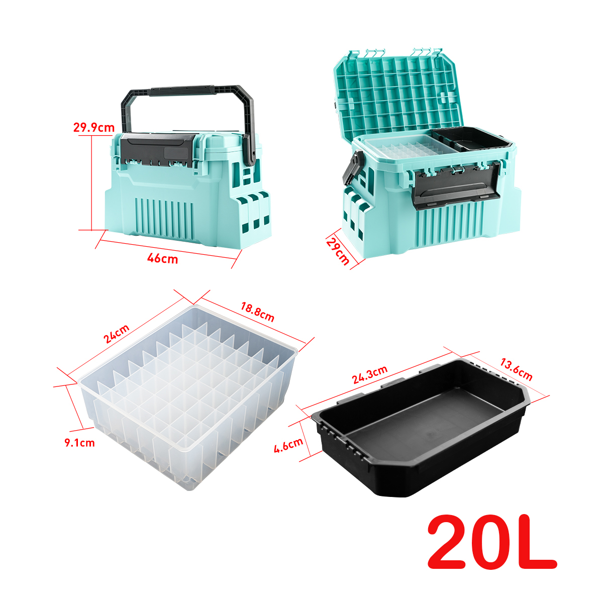 Caixa de equipamento de pesca  - Fishing Kayak Crate avaliação e preço