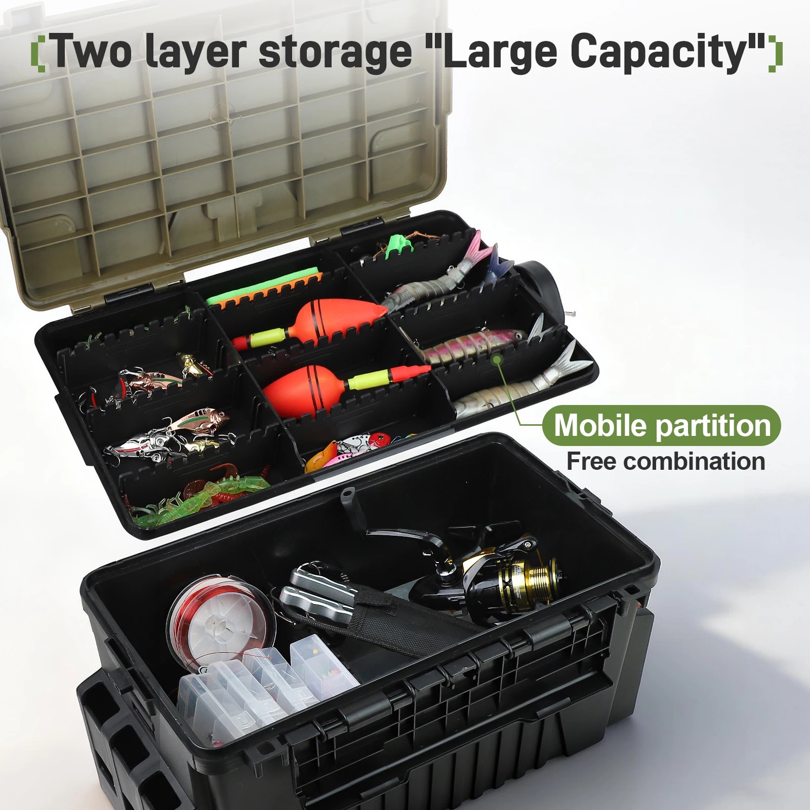 Caixa de pesca com compartimen - Fishing Kayak Crate avaliação e preço