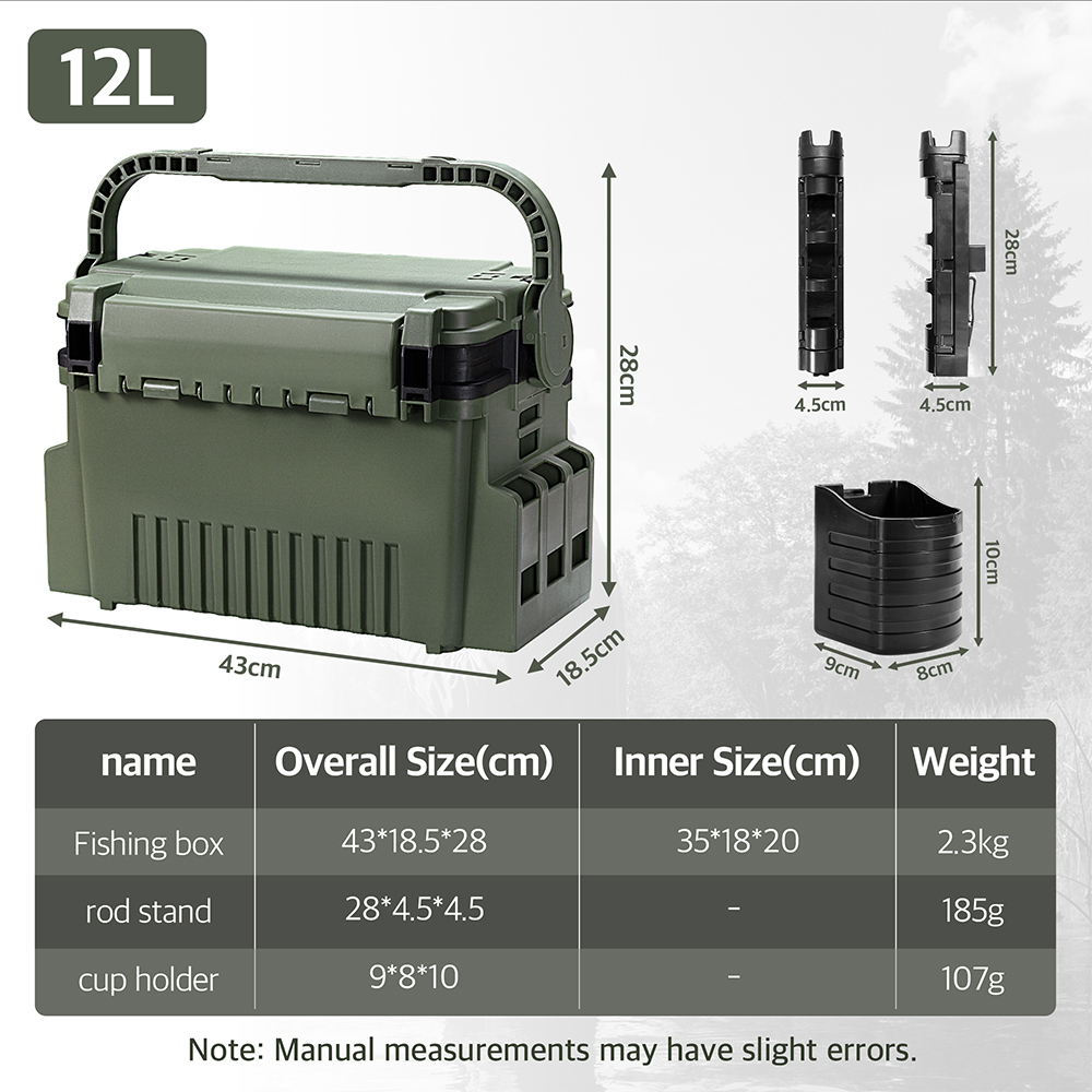 Caixa de Pesca Hunthouse 12L G - Fishing Kayak Crate avaliação e preço